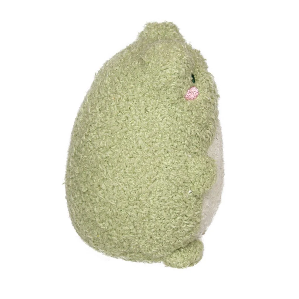 Plüschfigur „Frosch“ – grün/weiß